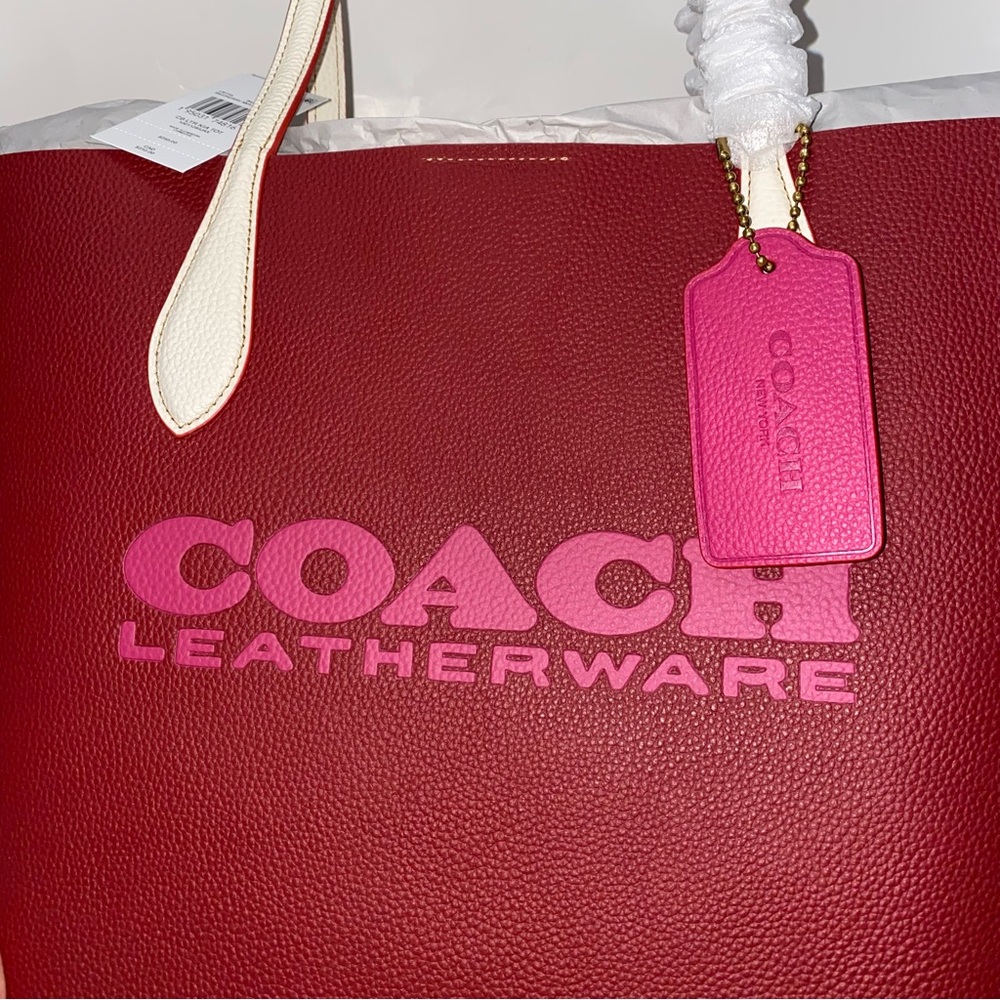 Coach Kia Tote In Colorblock New - Picture 2 of 10